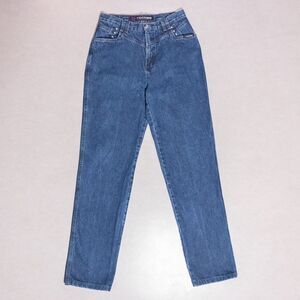 VTG Rockies Slim Long Rise Straight Bareback Western Studded Jeans Women's 28x32